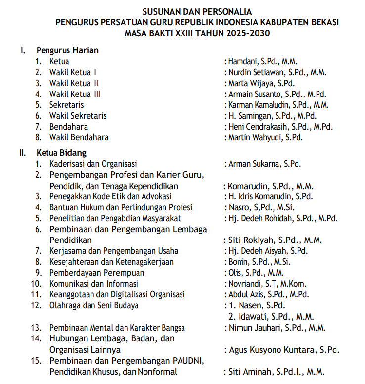Struktur Organisasi